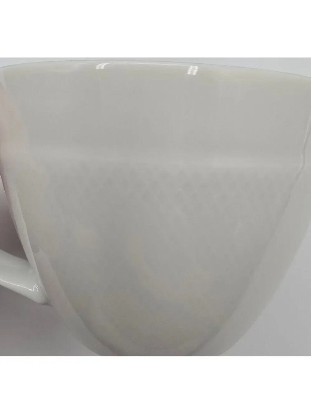 Vintage Pottery Barn Textured White Coffee Tea Cups Set of 7 Made In Japan 2001